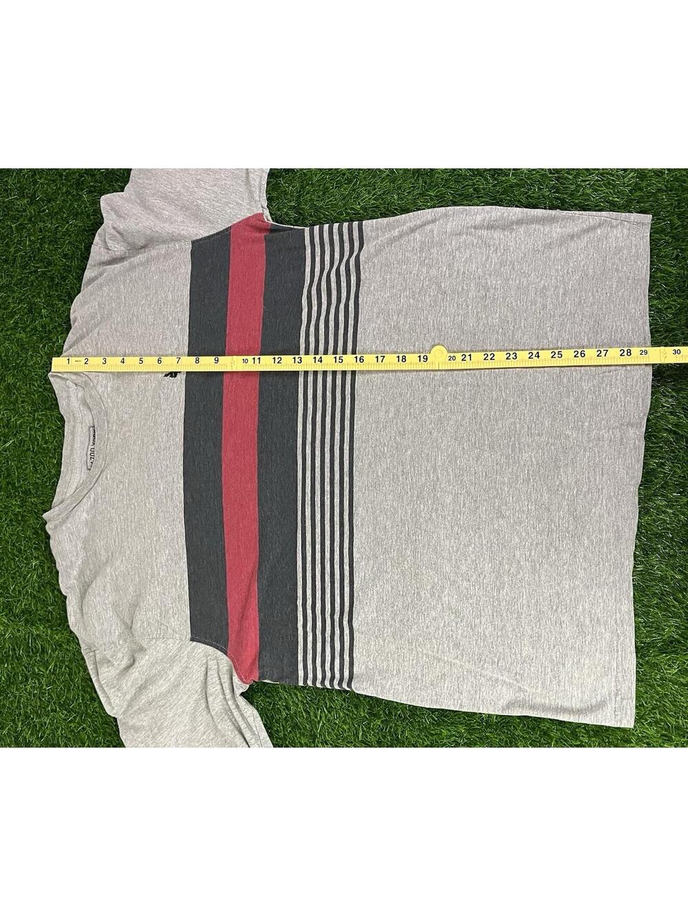 Y2K Style Zoo York Gray Striped Long Sleeve Shirt Mens Size 2XL - Picture 9 of 9